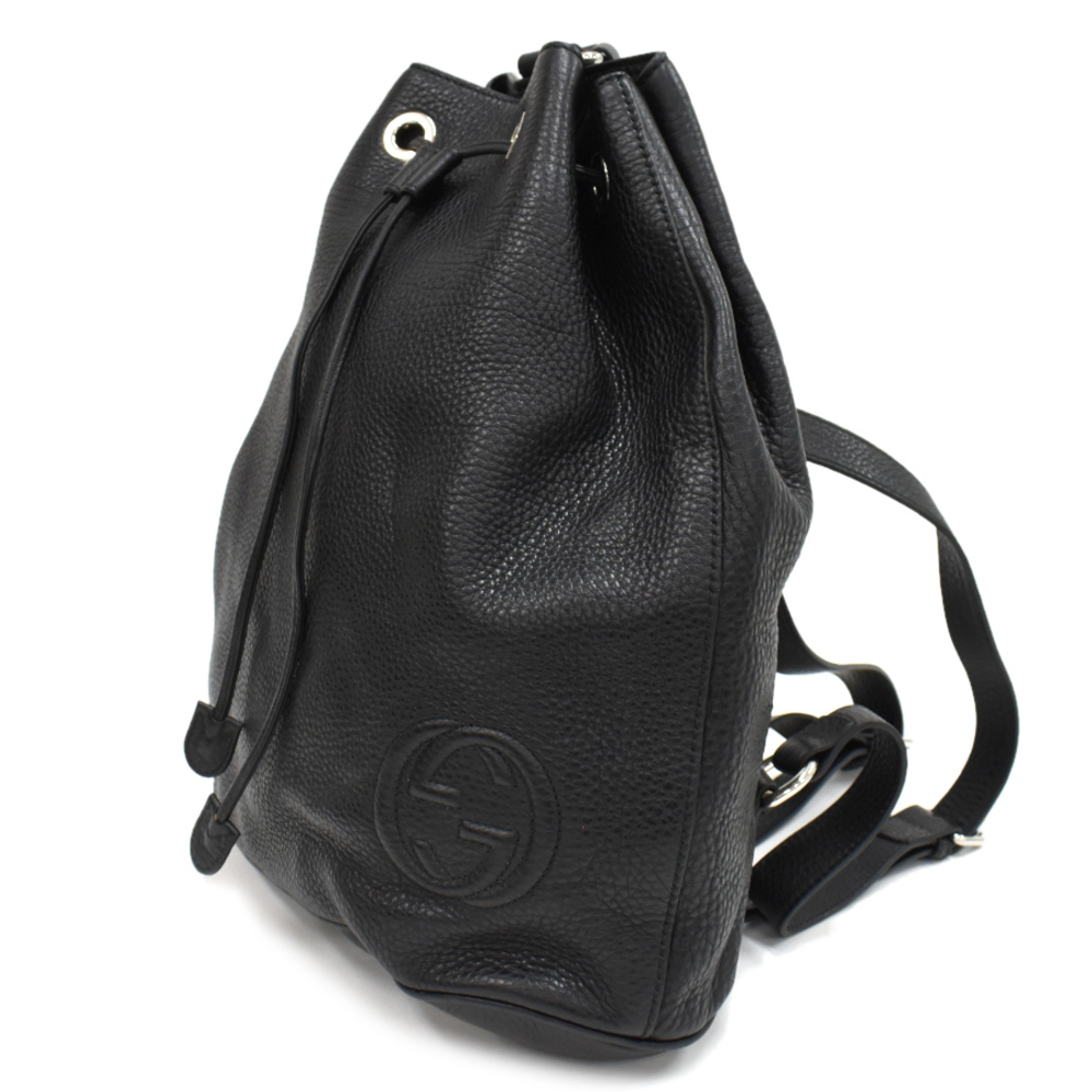 Gucci Soho Backpack Rucksack Drawstring Leather B… - image 2